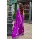 Generic Women's Faux Shimmer Floral Embroidery Ready to wear Saree With Unstitched Blouse 5.5Mtr (Purple) Generic Women's Faux Shimmer Floral Embroidery Ready to wear Saree With Unstitched Blouse 5.5Mtr (Purple)