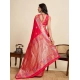 Generic Women's Faux_Banarasi_Silk Woven Saree With Unstitched Blouse 5.5Mtr (Red) Generic Women's Faux_Banarasi_Silk Woven Saree With Unstitched Blouse 5.5Mtr (Red)