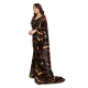 Generic Women's Georgette Printed Saree With Unstitched Blouse 5.5Mtr (Black) Generic Women's Georgette Printed Saree With Unstitched Blouse 5.5Mtr (Black)