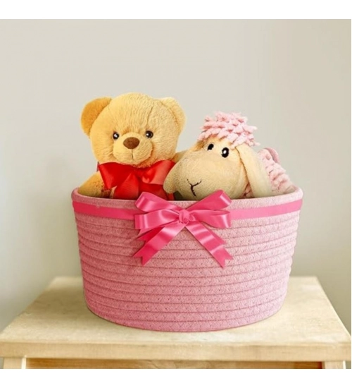 Generic Cotton Pack Of_1 Plain Cat Basket 9x5 Inch (Pink) Generic Cotton Pack Of_1 Plain Cat Basket 9x5 Inch (Pink)