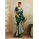 Generic Women's Silk Blend Printed Saree With Unstitched Blouse 5.5Mtr (Dark Green) Generic Women's Silk Blend Printed Saree With Unstitched Blouse 5.5Mtr (Dark Green)
