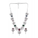 Generic Women's Brass Silver Plated Necklace set (Multicolor) Generic Women's Brass Silver Plated Necklace set (Multicolor)