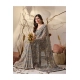 Generic Women's Georgette Printed Saree With Unstitched Blouse 5.5Mtr (Grey)