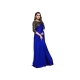 Generic Women's Satin Solid Saree With Unstitched Blouse 5.5Mtr (Blue) Generic Women's Satin Solid Saree With Unstitched Blouse 5.5Mtr (Blue)