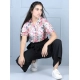 Generic Girl's Polyester Floral Short Sleeves Jumpsuit (White-Black) Generic Girl's Polyester Floral Short Sleeves Jumpsuit (White-Black)