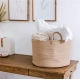 Generic Cotton Pack Of_1 14x12 Inch Laundry Storage Basket For Clothes (Beige) Generic Cotton Pack Of_1 14x12 Inch Laundry Storage Basket For Clothes (Beige)