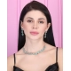 Generic Women's Brass Silver Plated Necklace set (Turquoise) Generic Women's Brass Silver Plated Necklace set (Turquoise)