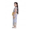 Generic Girl's Rayon Floral Flutter Jumpsuit (Blue-Yellow) Generic Girl's Rayon Floral Flutter Jumpsuit (Blue-Yellow)