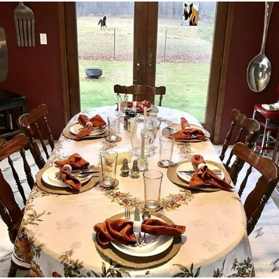 Generic Cotton Dining Table Round Placemat Mats Set of 4 (Beige) Generic Cotton Dining Table Round Placemat Mats Set of 4 (Beige)