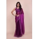 Generic Women's Tissue Pure Silk Embellished Bollywood Saree With Unstitched Blouse 5.5Mtr (Purple) Generic Women's Tissue Pure Silk Embellished Bollywood Saree With Unstitched Blouse 5.5Mtr (Purple)