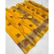 Generic Women's Dola Silk Printed Saree With Unstitched Blouse 5.5Mtr (Yellow) Generic Women's Dola Silk Printed Saree With Unstitched Blouse 5.5Mtr (Yellow)