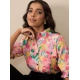 Generic Women's Polyester Floral Half Sleeves Jumpsuit (Multicolor) Generic Women's Polyester Floral Half Sleeves Jumpsuit (Multicolor)