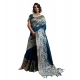 Generic Women's Silk Blend Printed Saree With Unstitched Blouse 5.5Mtr (Navy Blue) Generic Women's Silk Blend Printed Saree With Unstitched Blouse 5.5Mtr (Navy Blue)