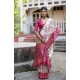 Generic Women's Faux_Tussar Floral Jal With Patola Print Saree With Unstitched Blouse 5.5Mtr (Pink) Generic Women's Faux_Tussar Floral Jal With Patola Print Saree With Unstitched Blouse 5.5Mtr (Pink)