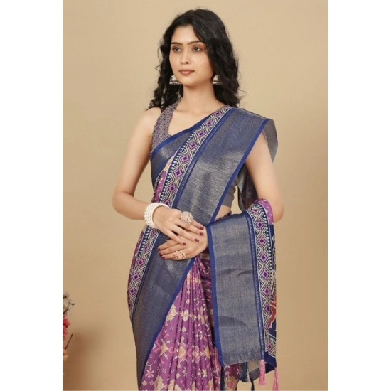 Generic Women's Cotton Silk Printed Saree With Unstitched Blouse 5.5Mtr (Wine) Generic Women's Cotton Silk Printed Saree With Unstitched Blouse 5.5Mtr (Wine)
