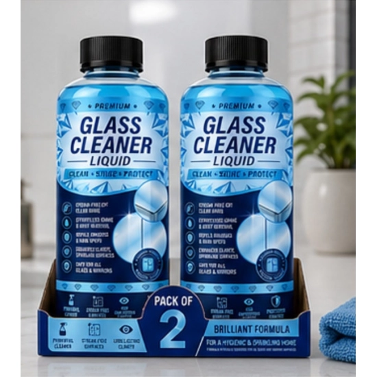 Generic Pack of 2 Glass Cleaner Liquid Bottles 100 ML Generic Pack of 2 Glass Cleaner Liquid Bottles 100 ML