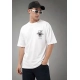 Generic Men's Cotton Blend Printed Oversized Round Neck Half Sleeve T-Shirt (White)