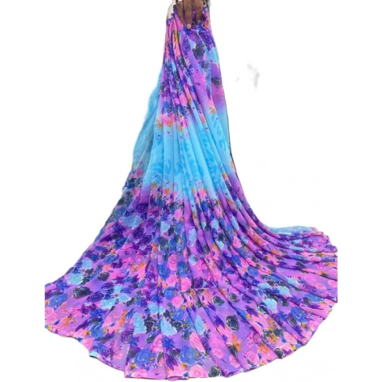 Generic Women's Georgette Floral Printed Saree With Unstitched Blouse 5.5Mtr (Multi) Generic Women's Georgette Floral Printed Saree With Unstitched Blouse 5.5Mtr (Multi)