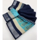 Generic Women's Cotton Linen Printed Saree With Unstitched Blouse 5.5Mtr (Blue) Generic Women's Cotton Linen Printed Saree With Unstitched Blouse 5.5Mtr (Blue)