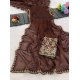 Generic Women's Chiffon Embroidered Saree With Unstitched Blouse 5.5Mtr (Brown) Generic Women's Chiffon Embroidered Saree With Unstitched Blouse 5.5Mtr (Brown)