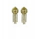 Generic Women's Pack of_2 Brass Gold-Plated Earrings (Gold)