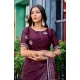 Generic Women's Faux Shimmer Floral Embroidery Ready to wear Saree With Unstitched Blouse 5.5Mtr (Maroon) Generic Women's Faux Shimmer Floral Embroidery Ready to wear Saree With Unstitched Blouse 5.5Mtr (Maroon)