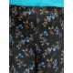Generic Girl's Cotton Lycra Floral Elasticated Jeggings (Multicolor)