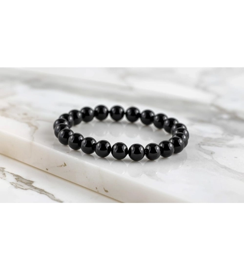 Generic Natural Crystal 8mm Black Tourmaline Bracelet (Black) Generic Natural Crystal 8mm Black Tourmaline Bracelet (Black)