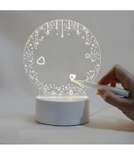 Generic Glass 3D Illusion LED Creative Visualization Lamp