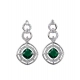 Generic Women's Brass Silver Plated Necklace set (Green) Generic Women's Brass Silver Plated Necklace set (Green)