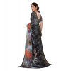 Generic Women's Georgette Printed Saree With Unstitched Blouse 5.5Mtr (Black) Generic Women's Georgette Printed Saree With Unstitched Blouse 5.5Mtr (Black)