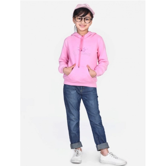 Generic Girl's Fleece Embellished Long Sleeves Sweatshirt (Light Pink) Generic Girl's Fleece Embellished Long Sleeves Sweatshirt (Light Pink)