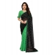 Generic Women's Georgette Printed Saree With Unstitched Blouse 5.5Mtr (Black-Green) Generic Women's Georgette Printed Saree With Unstitched Blouse 5.5Mtr (Black-Green)