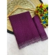 Generic Women's Georgette Stone Work Saree With Unstitched Blouse 5.5Mtr (Purple) Generic Women's Georgette Stone Work Saree With Unstitched Blouse 5.5Mtr (Purple)