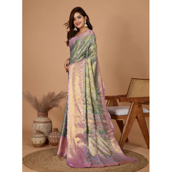 Generic Women's Jacquard Saree With Unstitched Blouse 5.5Mtr (Multicolor) Generic Women's Jacquard Saree With Unstitched Blouse 5.5Mtr (Multicolor)