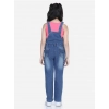 Generic Girl's Denim Washed Buttoned Dungaree (Blue) Generic Girl's Denim Washed Buttoned Dungaree (Blue)