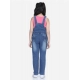 Generic Girl's Denim Washed Buttoned Dungaree (Blue) Generic Girl's Denim Washed Buttoned Dungaree (Blue)