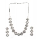 Generic Women's Brass Silver Plated Necklace set (White) Generic Women's Brass Silver Plated Necklace set (White)