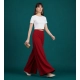 Generic Women's Georgette Solid Mid-Rise Wide Leg Flared Palazzo Pants with Elastic Waist (Maroon) Generic Women's Georgette Solid Mid-Rise Wide Leg Flared Palazzo Pants with Elastic Waist (Maroon)