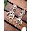 Generic Women's Brass Silver Plated Drop Earrings (White) Generic Women's Brass Silver Plated Drop Earrings (White)
