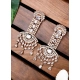 Generic Women's Brass Silver Plated Drop Earrings (White) Generic Women's Brass Silver Plated Drop Earrings (White)