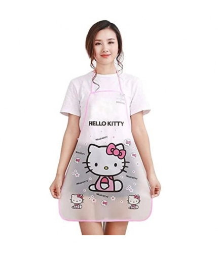 Generic Pack of 2_Printed Waterproof Kitchen Apron with Pockets for kids– (Color: Assorted )