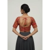 Generic Women's Crepe Position Print V Neck Short Sleeve Readymade Blouse (Red 38 Ready , Alterable 36–40)-PID65824 Generic Women's Crepe Position Print V Neck Short Sleeve Readymade Blouse (Red 38 Ready , Alterable 36–40)-PID65824