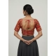Generic Women's Crepe Position Print V Neck Short Sleeve Readymade Blouse (Red 38 Ready , Alterable 36–40)-PID65824 Generic Women's Crepe Position Print V Neck Short Sleeve Readymade Blouse (Red 38 Ready , Alterable 36–40)-PID65824