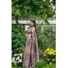 Generic Women's Faux_Tussar Geometric_Print Saree With Unstitched Blouse 5.5Mtr (Purple)