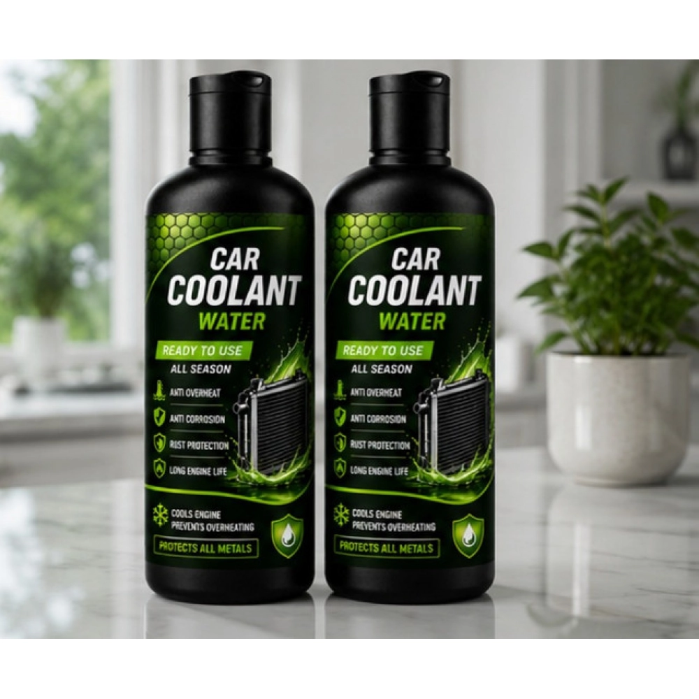 Generic Pack of 2 Car Coolant Water Liquid Flip Top Cap Bottles 100 ML