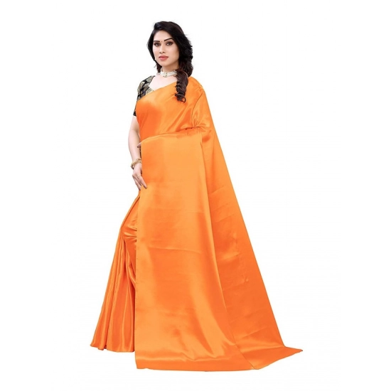 Generic Women's Satin Printed Saree With Unstitched Blouse 5.5Mtr (Mustard) Generic Women's Satin Printed Saree With Unstitched Blouse 5.5Mtr (Mustard)