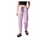 Generic Women's Coton Twill Solid Elasticated Trousers (Lavender)