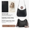 Generic Women's PU Leather Zipper Sling Bag (Black)