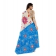 Generic Women's Soft Pure Cotton Printed Saree With Unstitched Blouse 5.5Mtr (Multicolor)